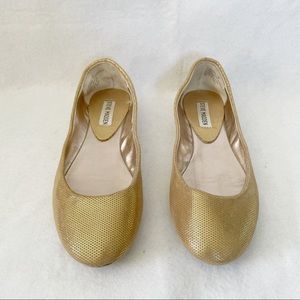 Steve Madden Gold Flats